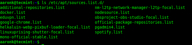 List All APT Repositories