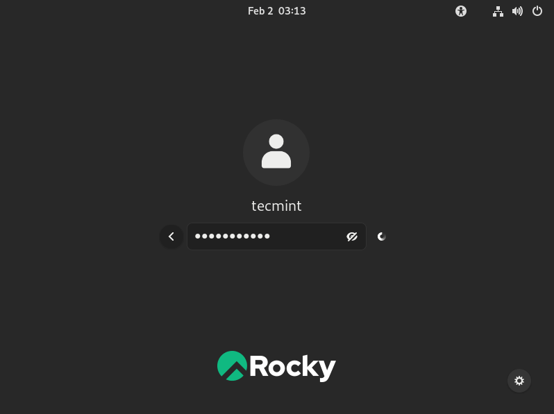 Rocky Linux User Password