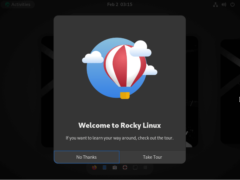 Rocky Linux Welcome