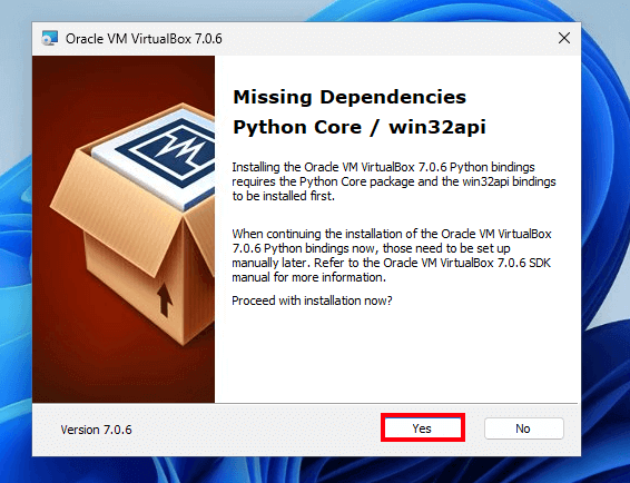 VirtualBox Missing Dependencies