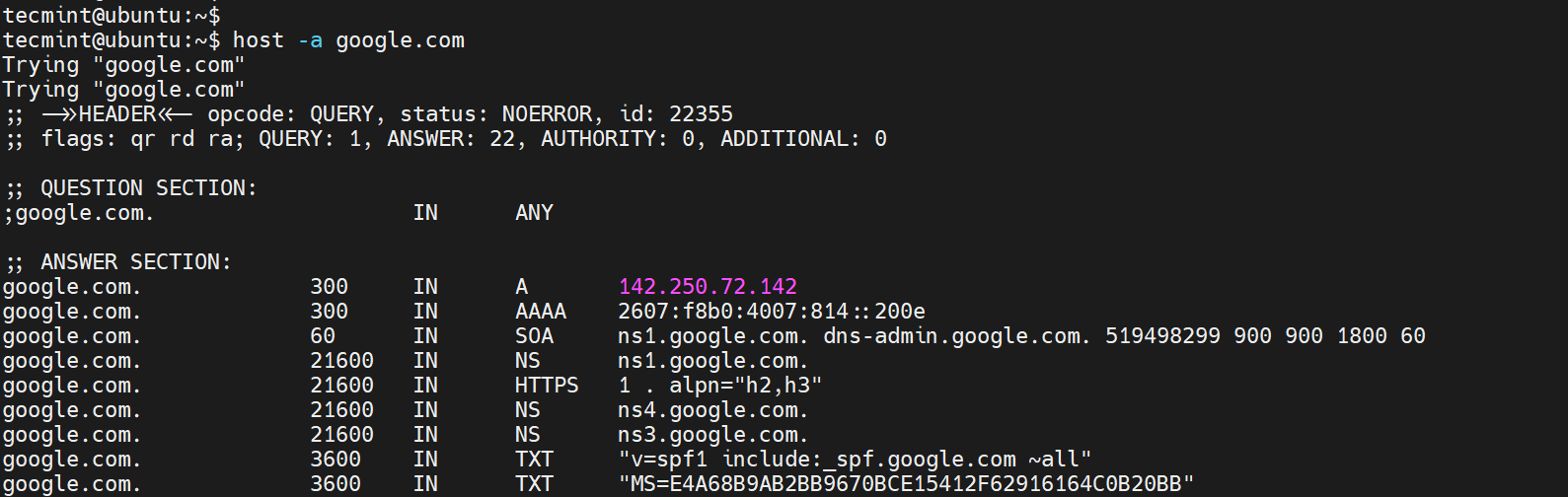 Check Domain DNS Info