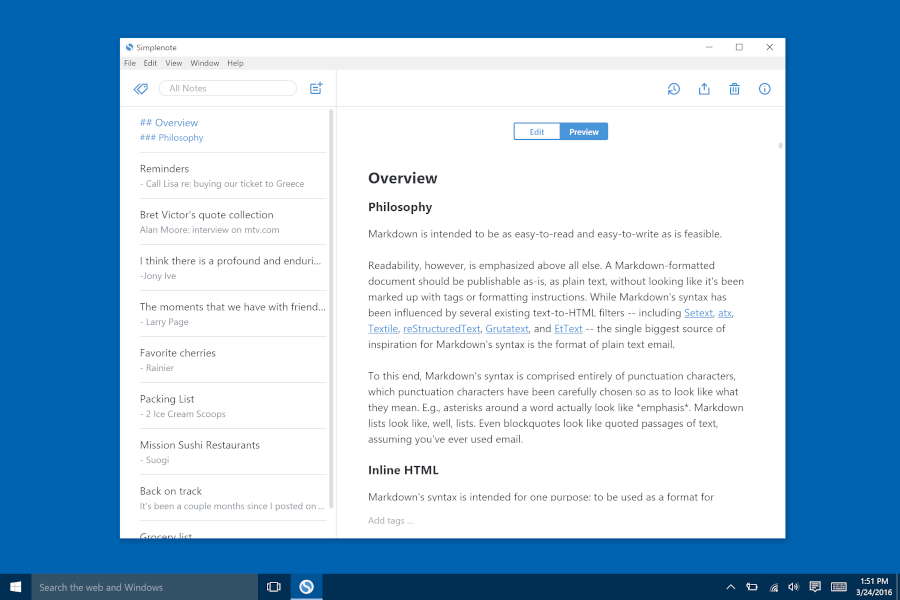 Simplenote - Note-Taking With Markdown
