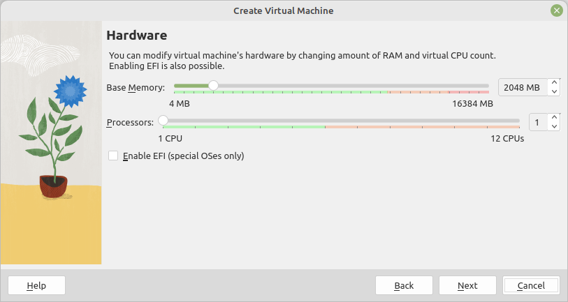 VM Hardware Settings