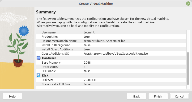 Virtual Machine Summary