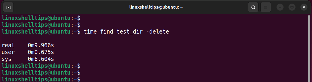 Delete Large Directory Using find Command