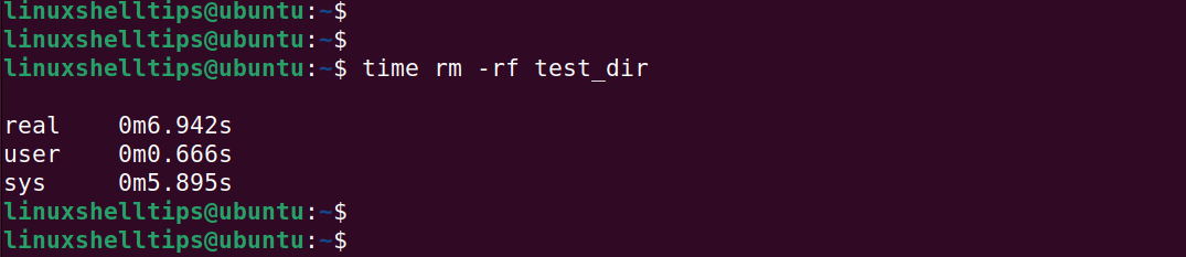 Delete Large Directory using rm Command