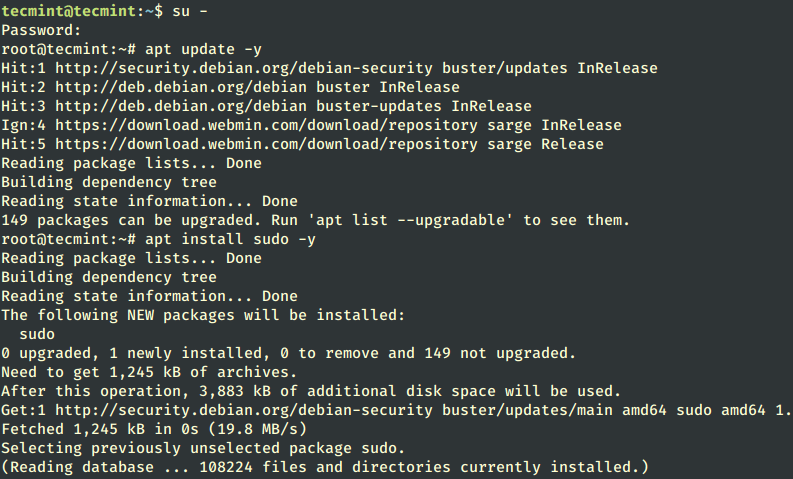 Install Sudo in Debian-based Systems