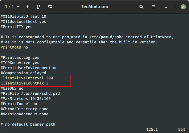 Configure SSH Timeout Interval