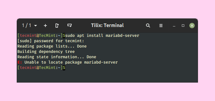 Fix “E: Unable to locate package” Error on Ubuntu