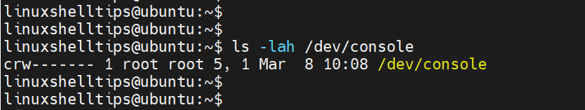 Linux System Console