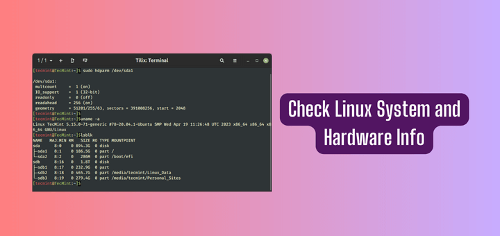 Check Linux System Hardware Info