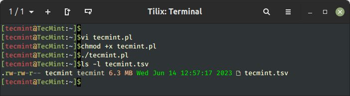 Perl Convert CSV to TSV