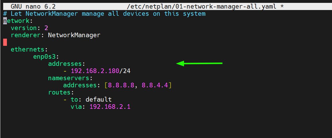 Set Static IP Address in Ubuntu