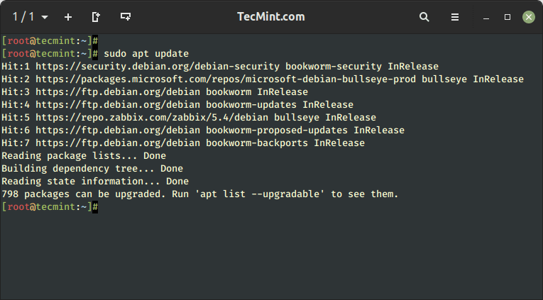 Update Debian 12 Packages