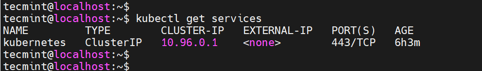 List Services in Pods