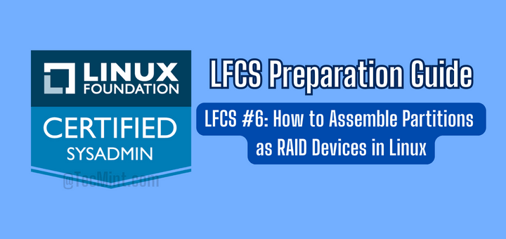 Assemble Partitions as RAID Devices in Linux