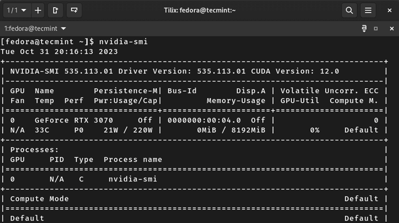 Confirm Installed NVIDIA Driver