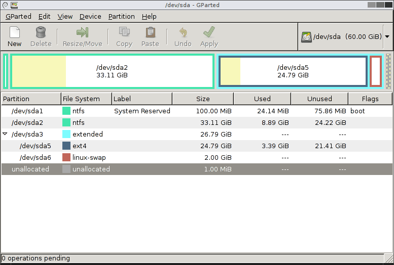 GParted - GUI Partition Manager