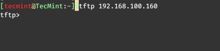 Connect TFTP Server