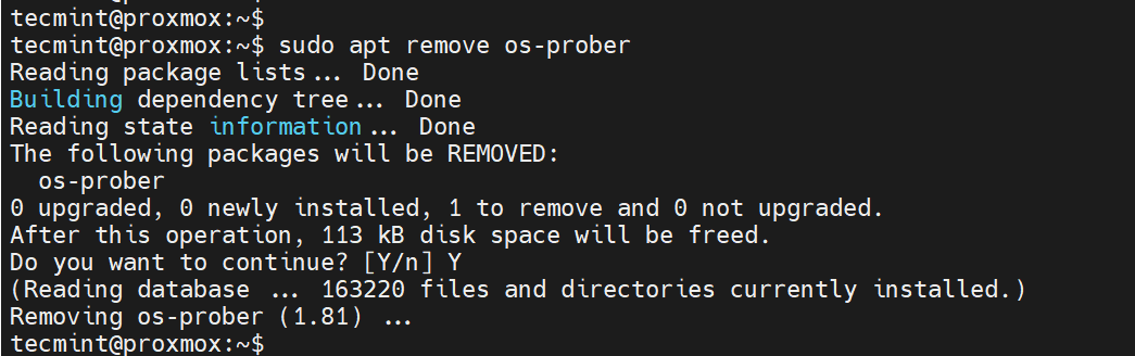 Remove os-prober Package