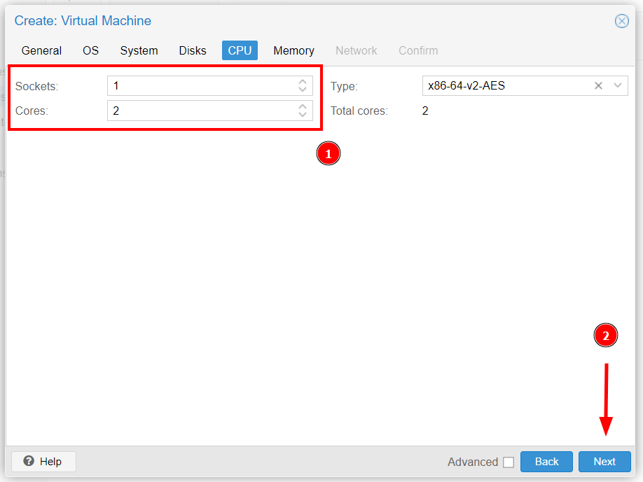 Set VM CPU Settings