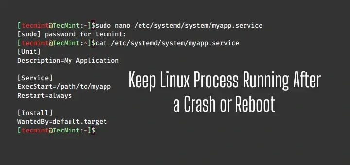 Linux Process Running After Reboot