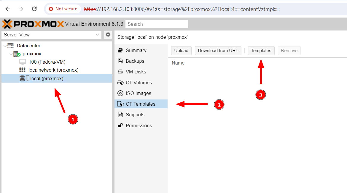 Proxmox CT Templates