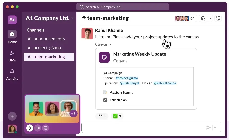 Slack - AI Work Management & Productivity Tools