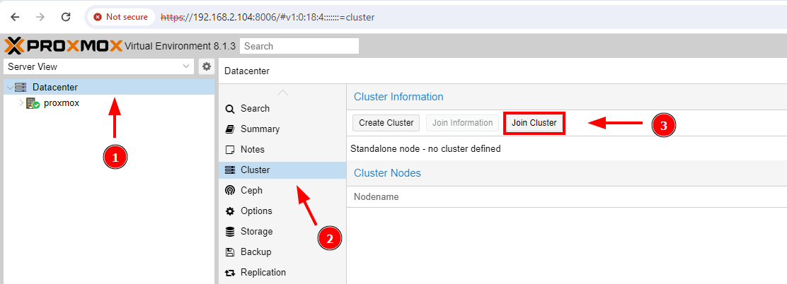 Join Nodes to Cluster