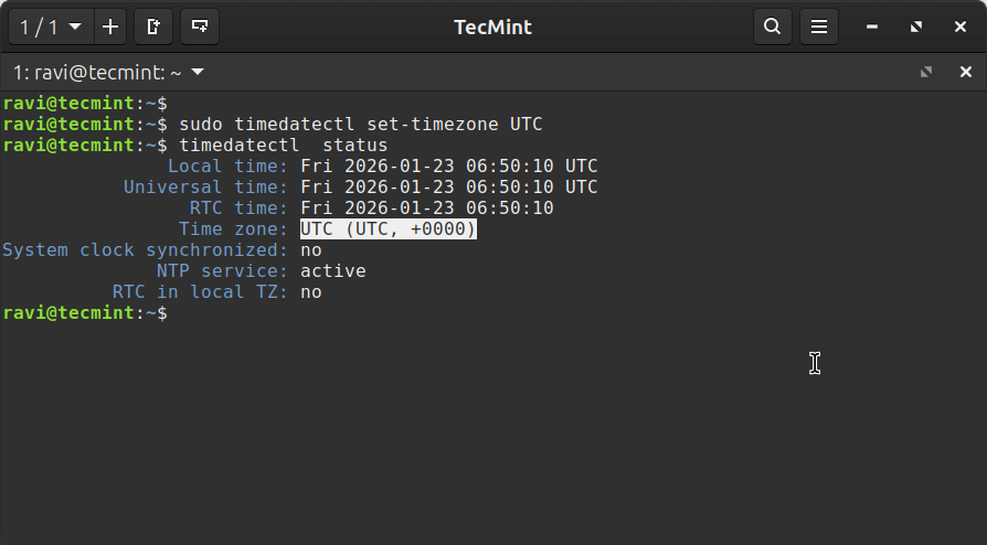 Setting Your System Time to UTC