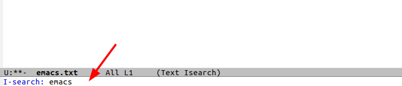 Search Text in Emacs