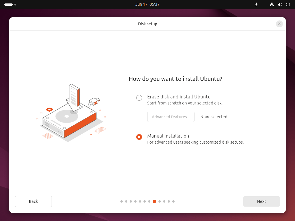 Choose Manual Installation
