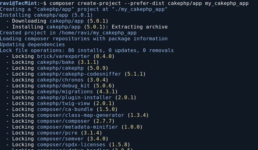 Install CakePHP in Ubuntu