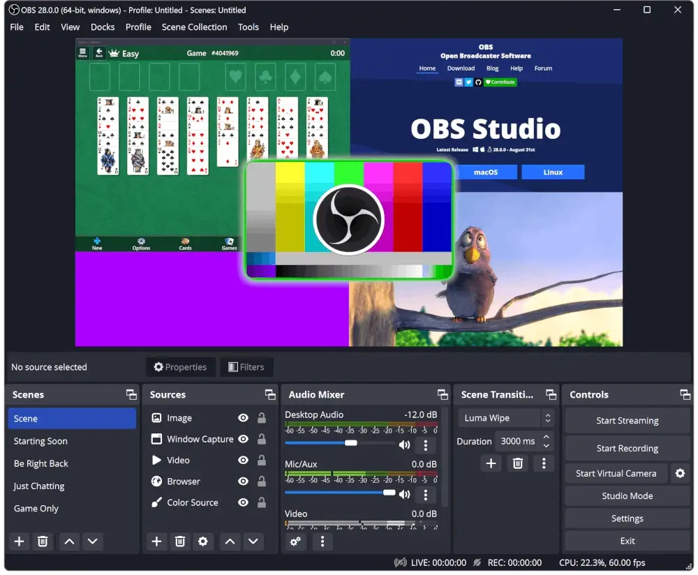 OBS-Studio - Sreencasting and Live Streaming App