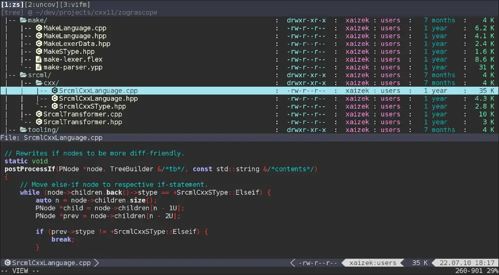 Vifm - Vim-like File Manager