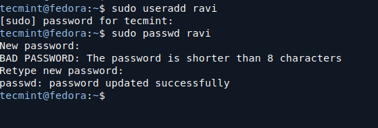 Create New User in Linux