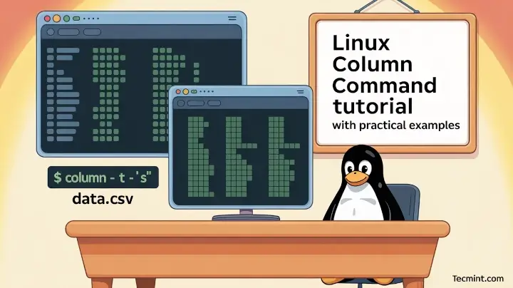 How to Use Column Command in Linux