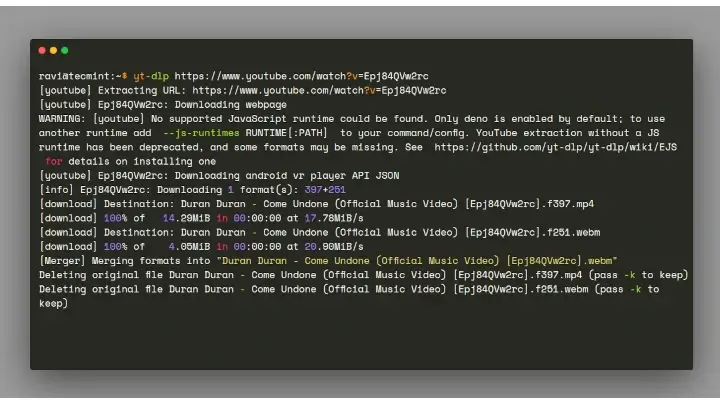 command-line YouTube downloader