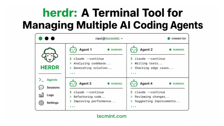 herdr - Run AI Coding Agents in Linux Terminal